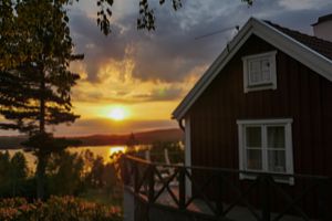 Ferienhaus am See Bunn in Schweden